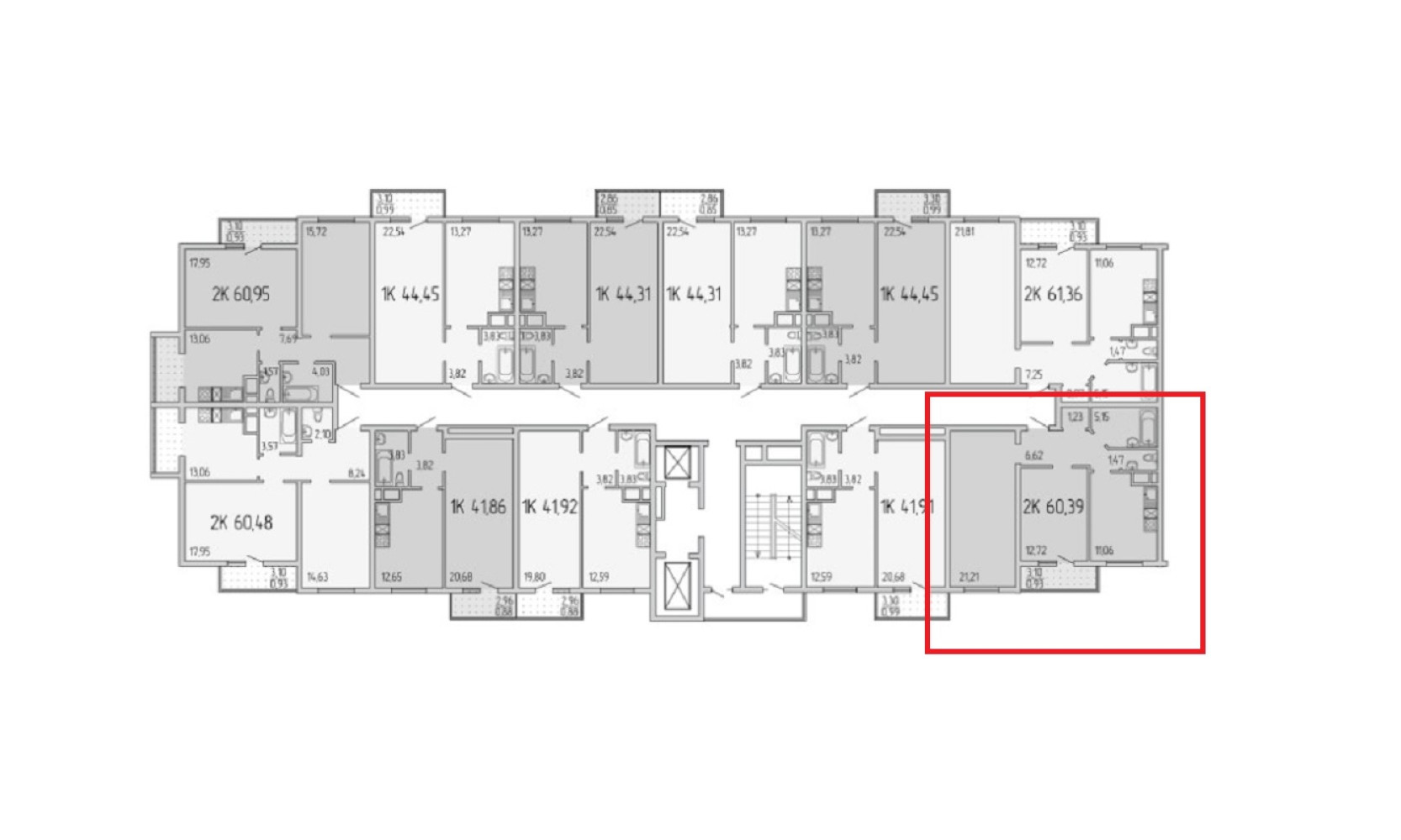 Wohnung 2 zimmer 61 m² Odessa, Ukraine