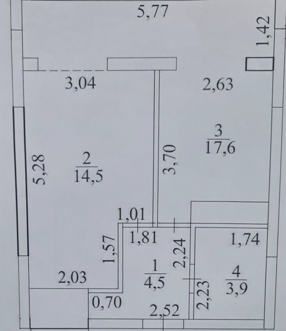 Apartamento 1 habitación 40 m² Odesa, Ucrania