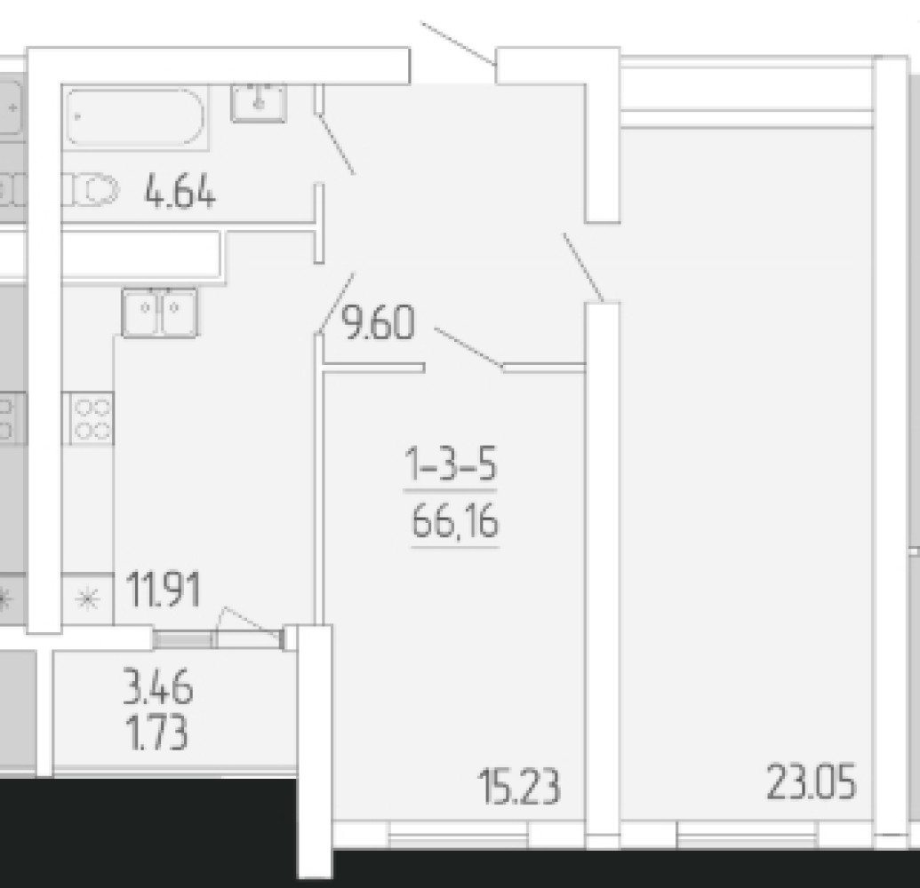 Mieszkanie 2 pokoi 66 m² Odessa, Ukraina