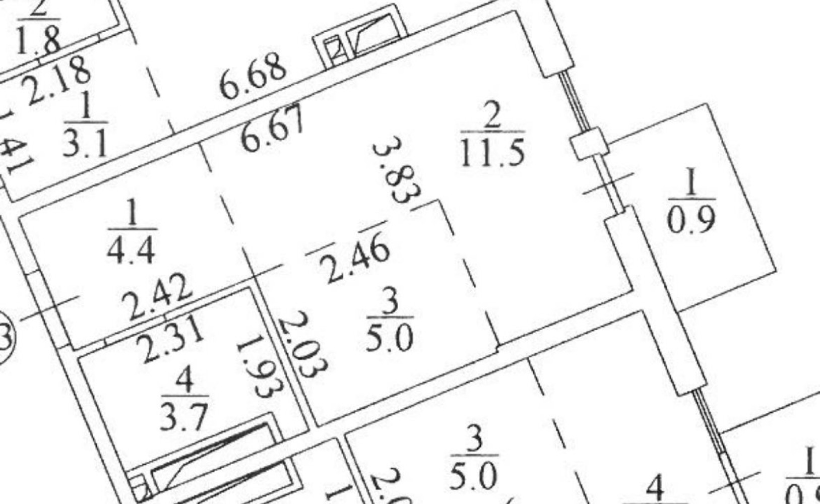 1 room apartment 26 m² Odesa, Ukraine