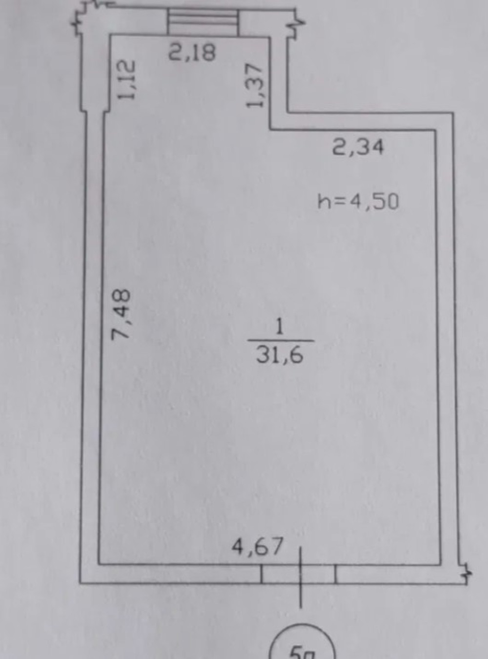 Коммерческое помещение 32 м² Одесса, Украина