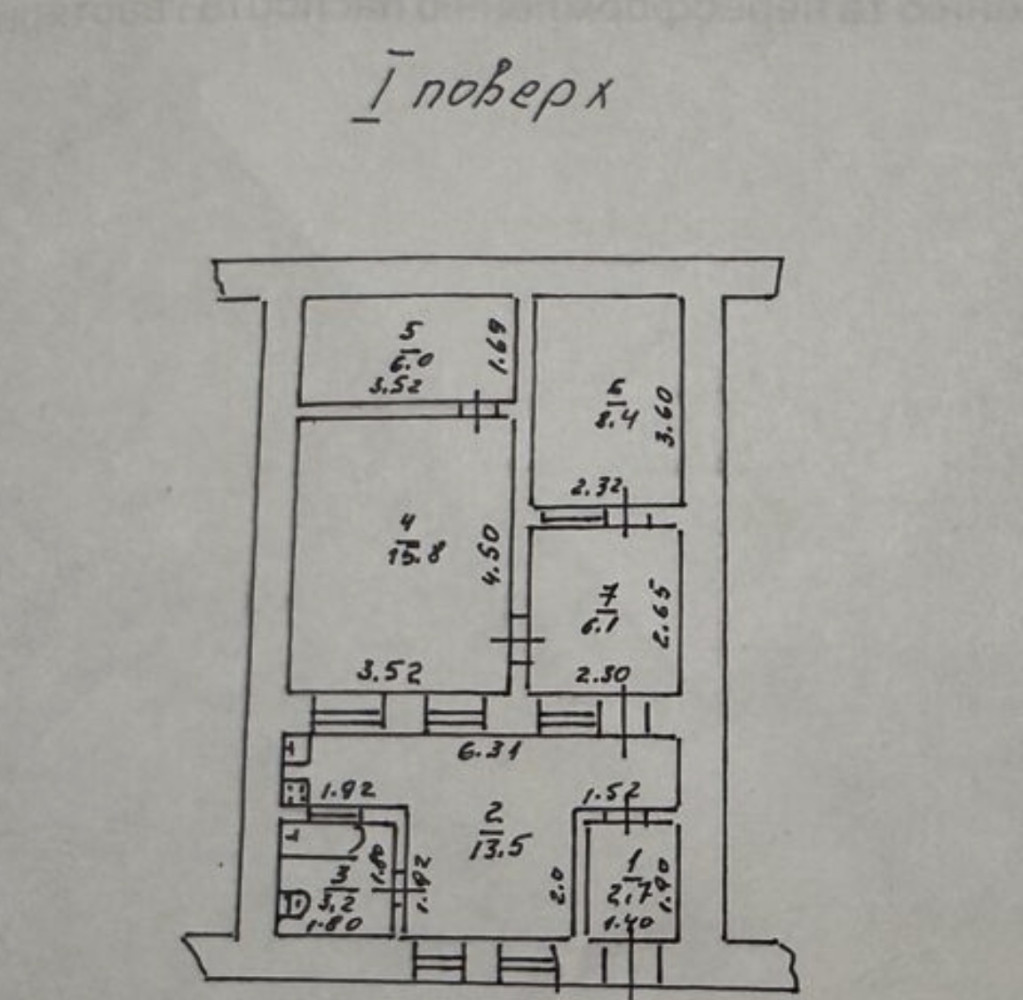 Квартира 3 комнаты 56 м² Одесса, Украина