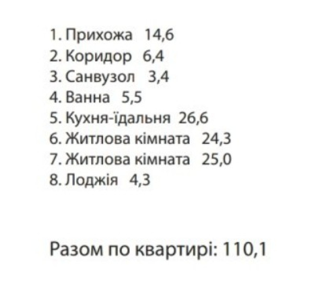 2 room apartment 110 m² Odesa, Ukraine