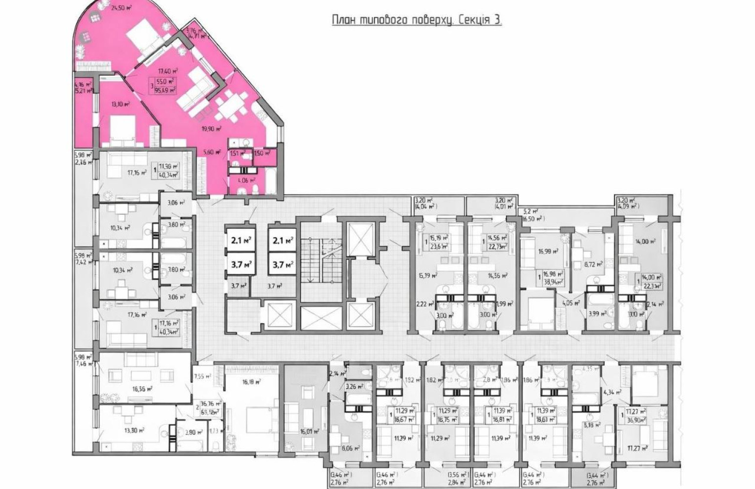 3 room apartment 95 m² Odesa, Ukraine