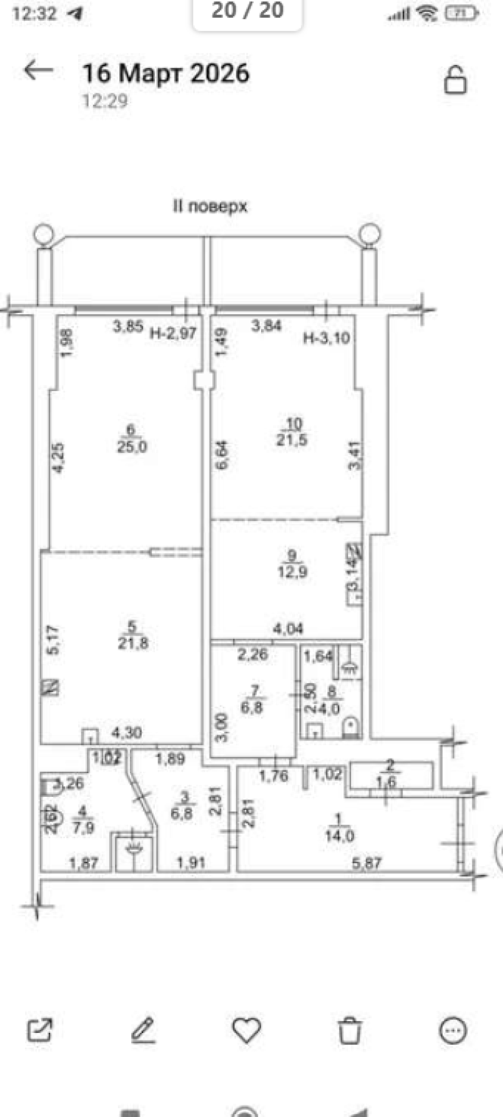 2 room apartment 130 m² Odesa, Ukraine